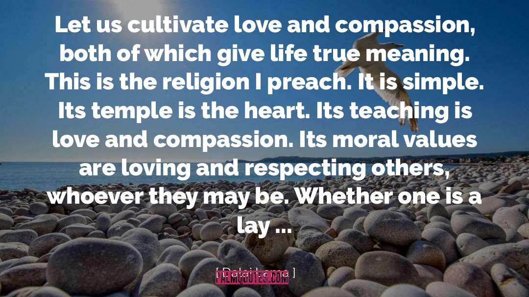 Moral Values quotes by Dalai Lama