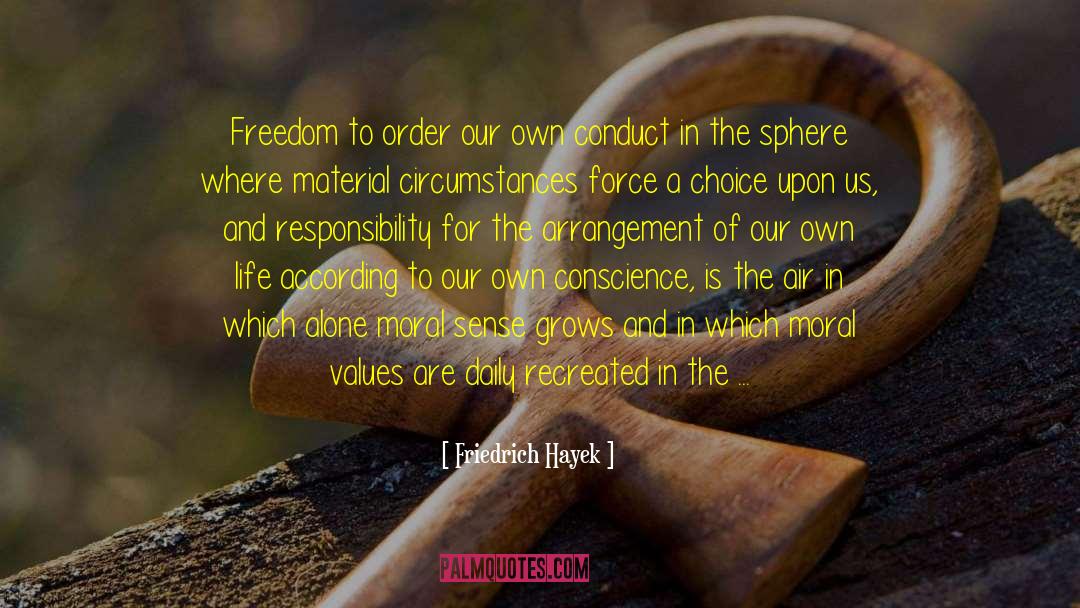 Moral Values quotes by Friedrich Hayek