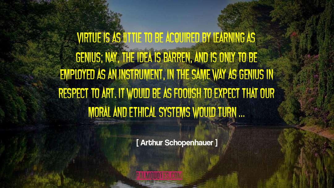 Moral Virtue quotes by Arthur Schopenhauer