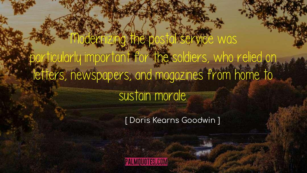 Morale quotes by Doris Kearns Goodwin