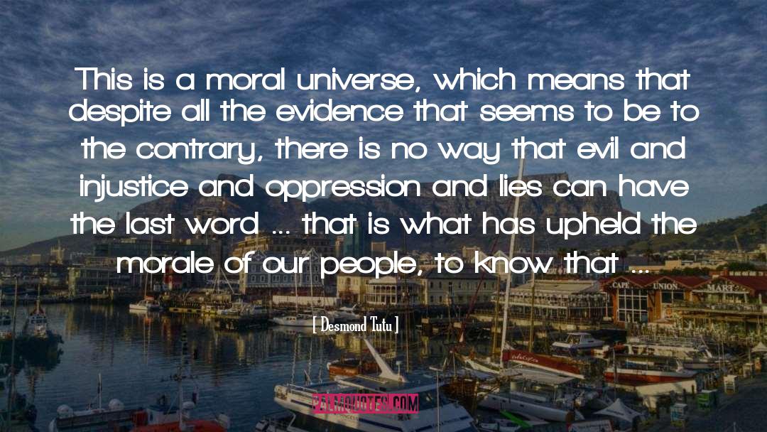 Morale quotes by Desmond Tutu