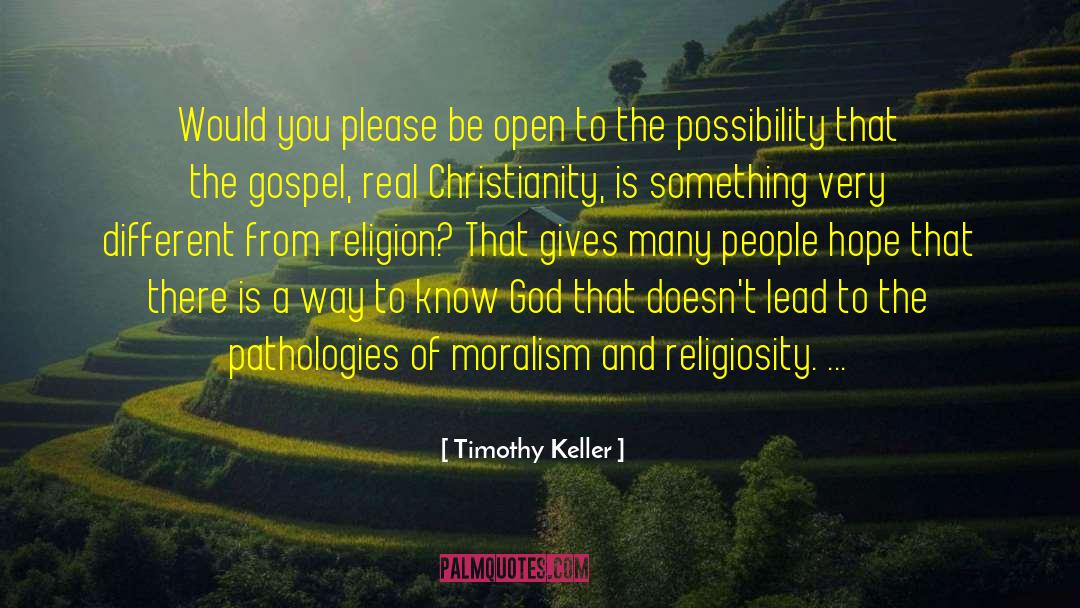 Moralism quotes by Timothy Keller