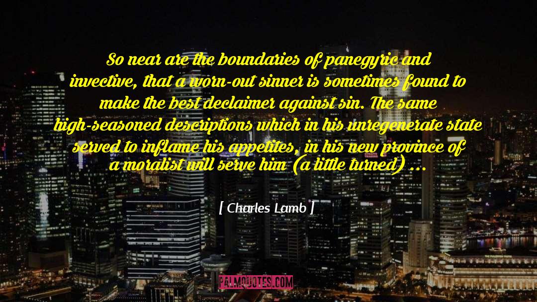 Moralist quotes by Charles Lamb