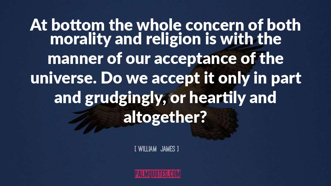 Morality And Religion quotes by William  James