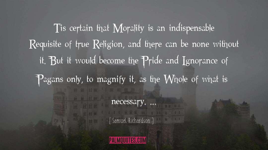 Morality Without Kindness quotes by Samuel Richardson