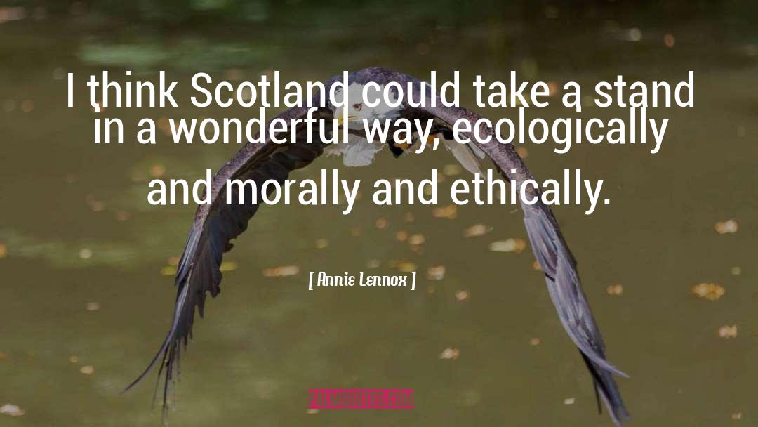 Morally quotes by Annie Lennox