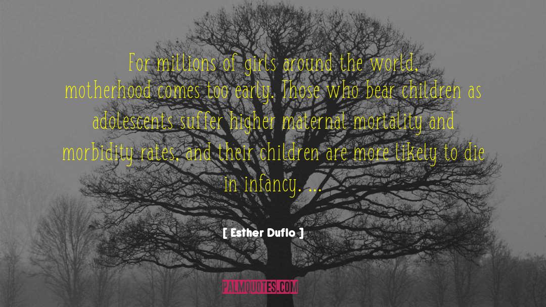 Morbidity quotes by Esther Duflo