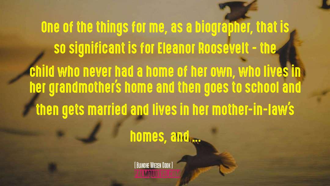 More For Me quotes by Blanche Wiesen Cook