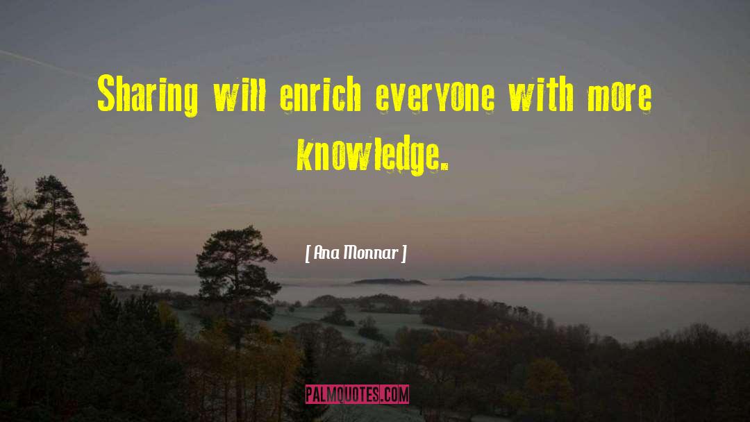 More Knowledge quotes by Ana Monnar