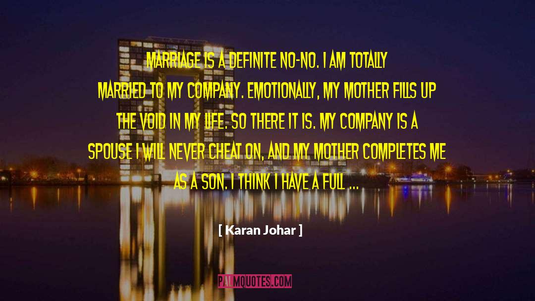 Morgan Mother quotes by Karan Johar