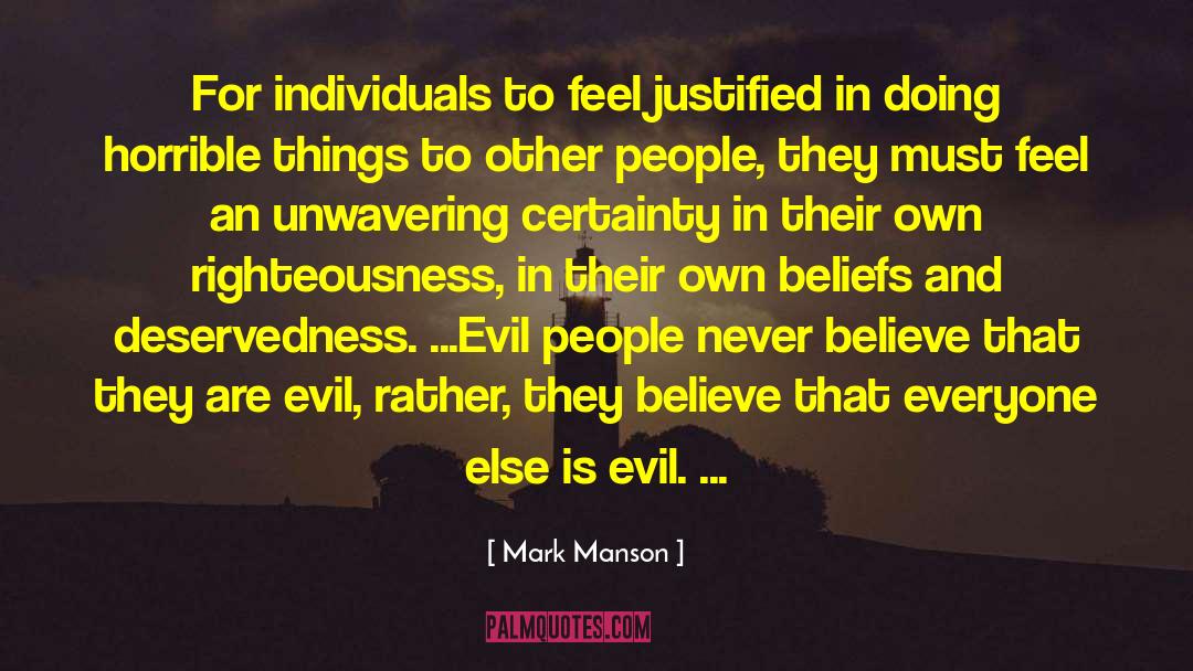 Mormon Beliefs quotes by Mark Manson