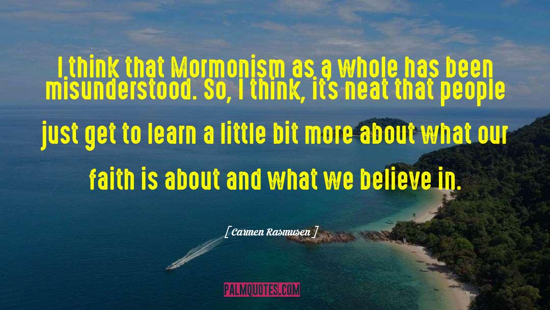 Mormonism quotes by Carmen Rasmusen