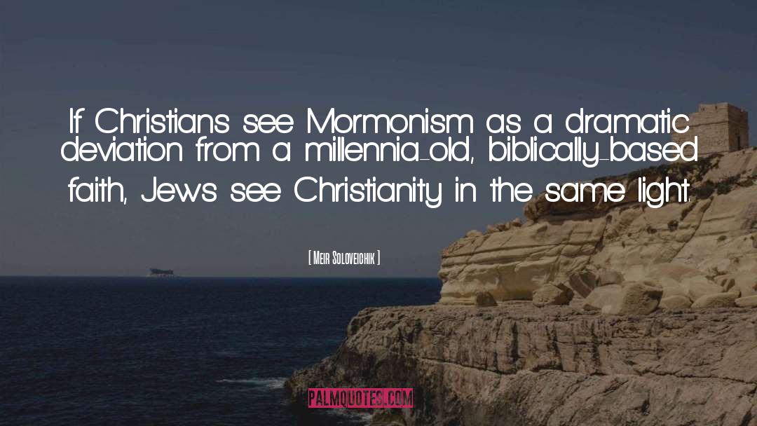 Mormonism quotes by Meir Soloveichik