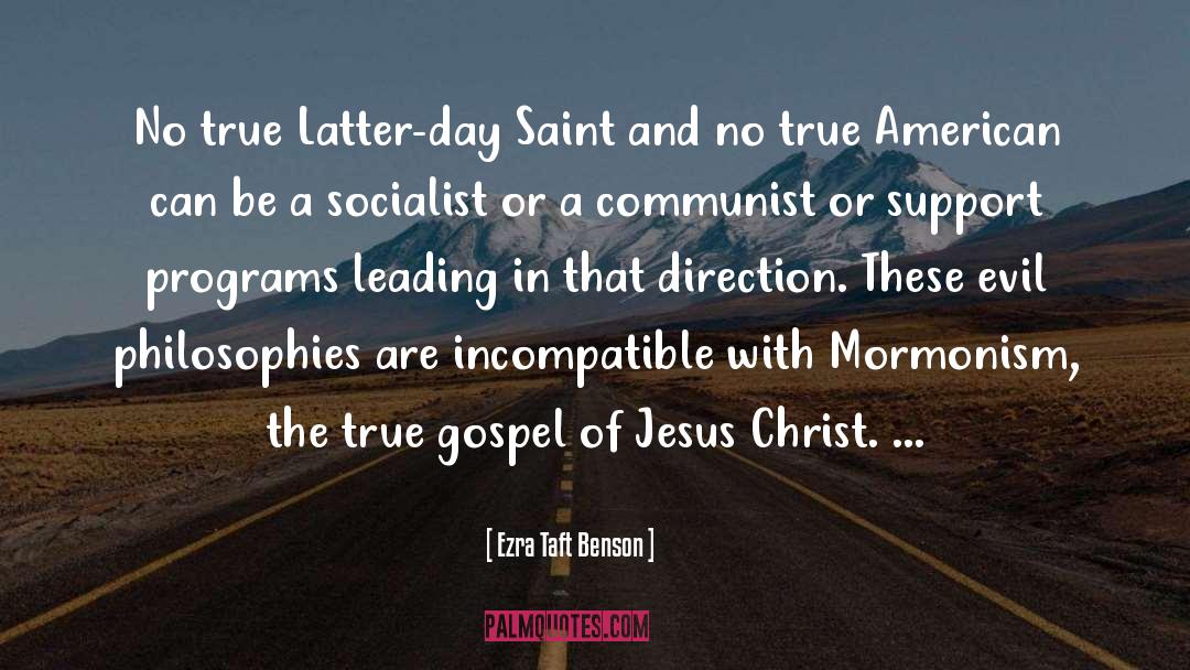 Mormonism quotes by Ezra Taft Benson