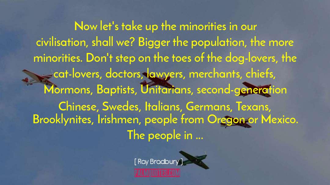 Mormons quotes by Ray Bradbury