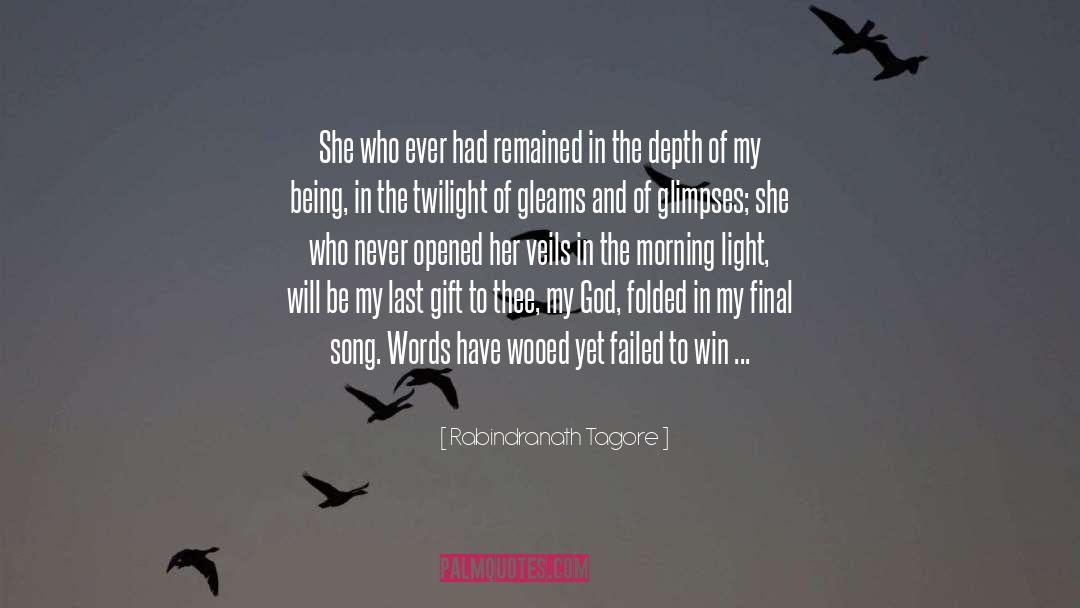 Morning Light quotes by Rabindranath Tagore