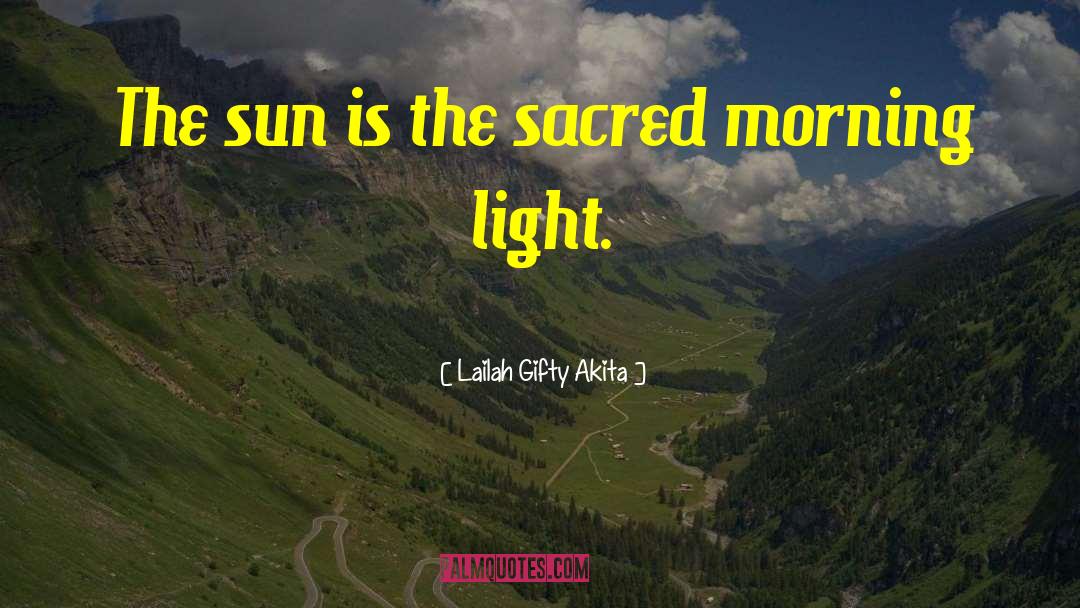 Morning Light quotes by Lailah Gifty Akita