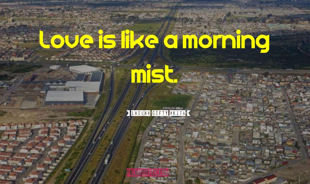 Morning Mist quotes by Lailah Gifty Akita