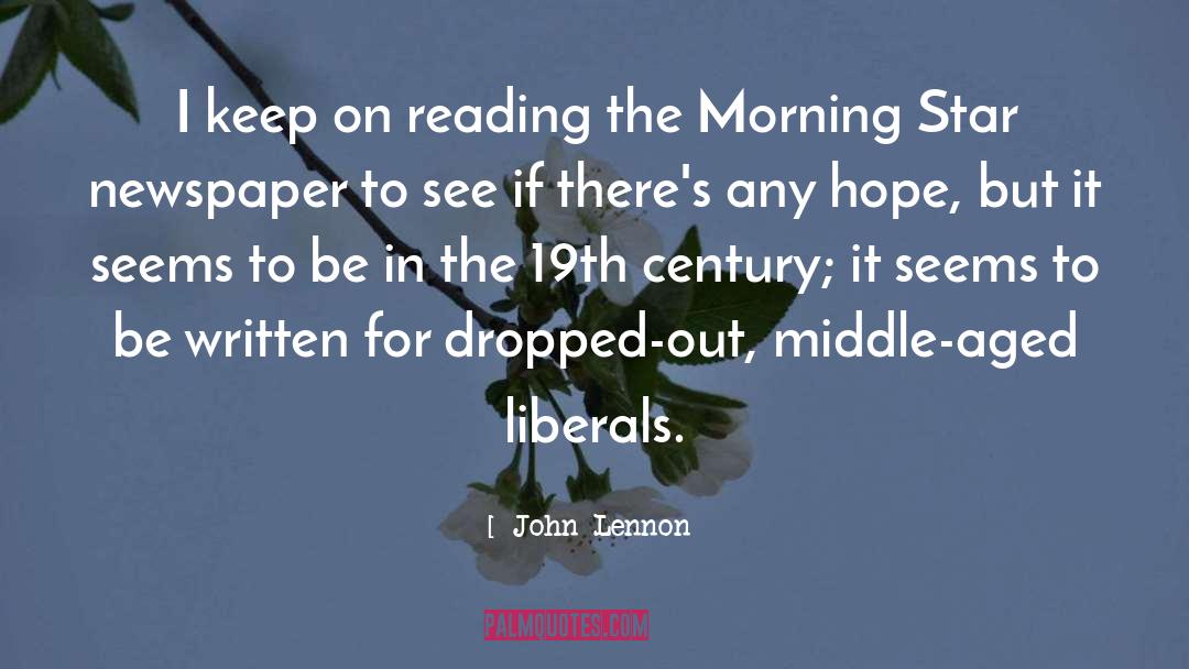 Morning Newspaper quotes by John Lennon