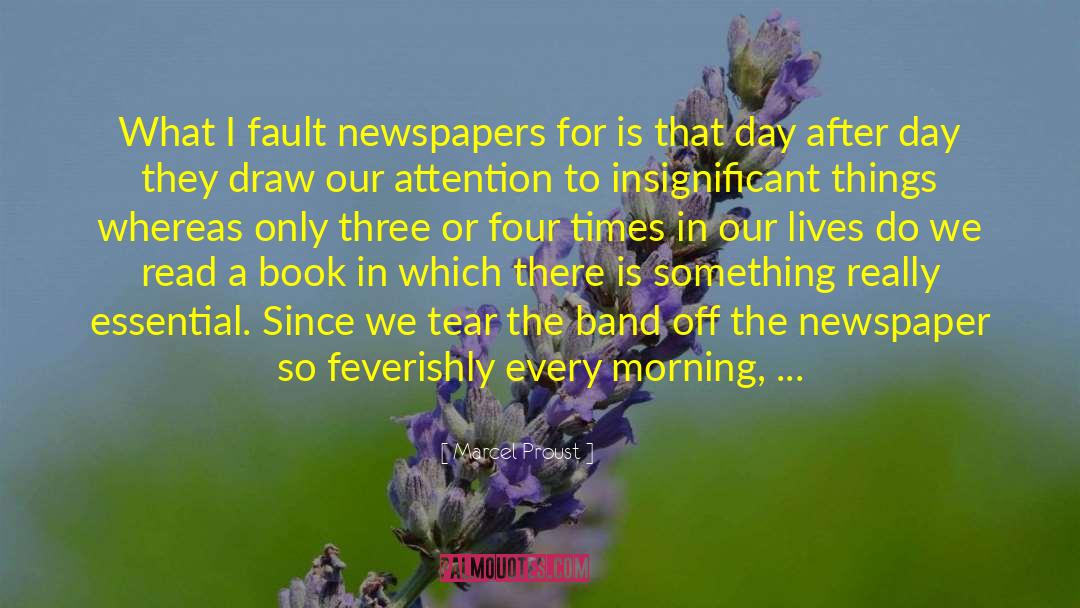 Morning Newspaper quotes by Marcel Proust