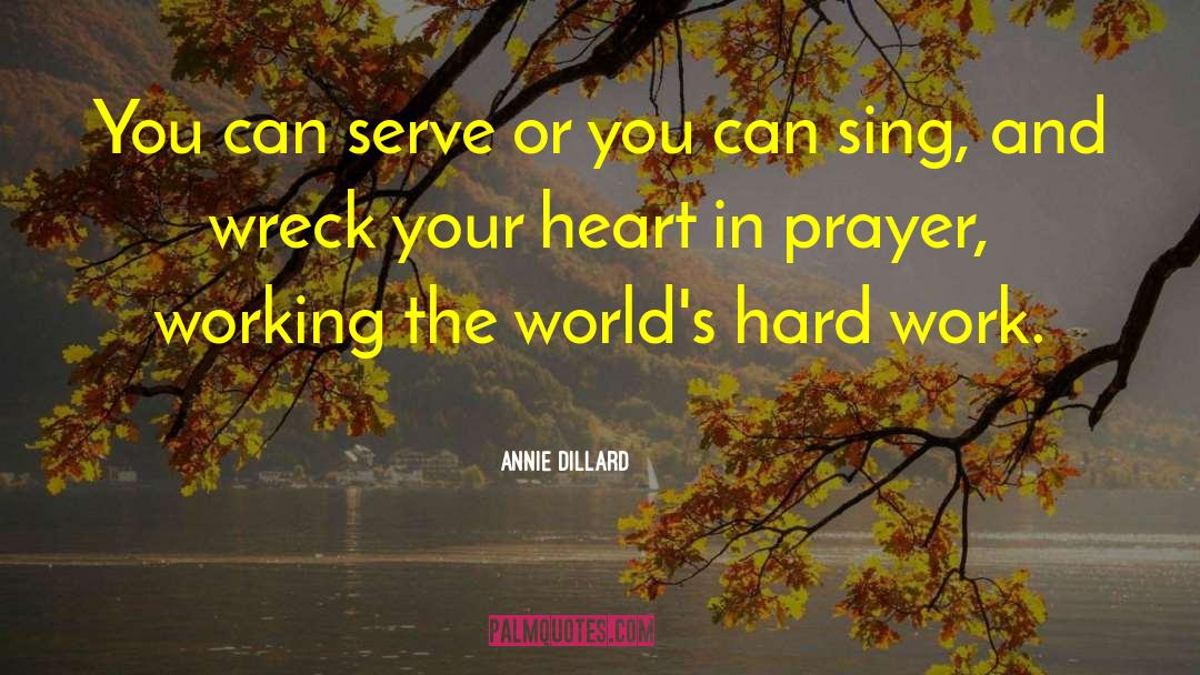 Morning Prayer quotes by Annie Dillard
