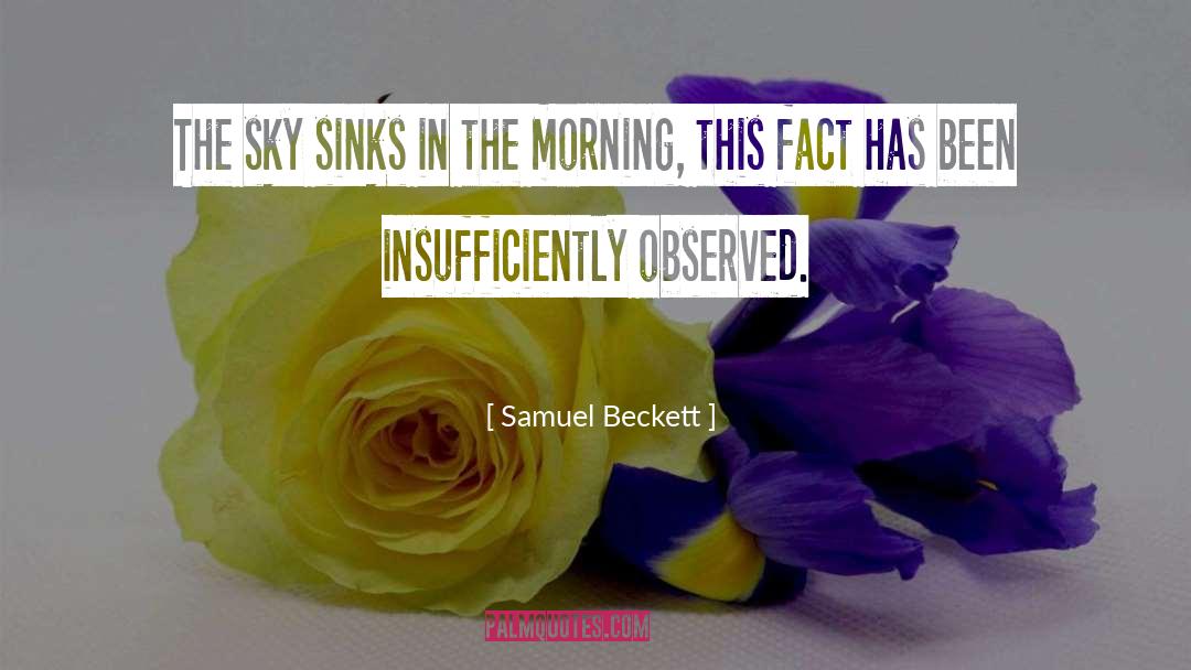 Morning Sky quotes by Samuel Beckett