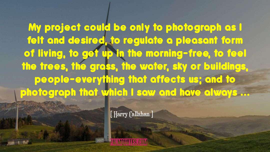 Morning Sky quotes by Harry Callahan