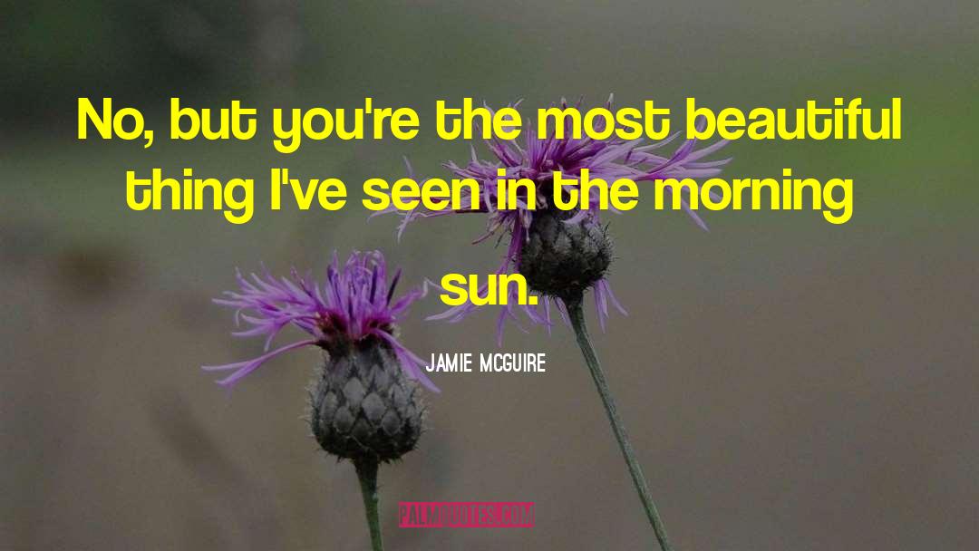 Morning Sun quotes by Jamie McGuire