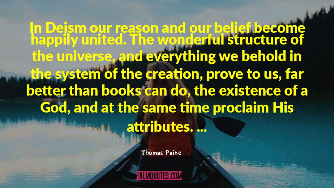Morning Universe Everything quotes by Thomas Paine