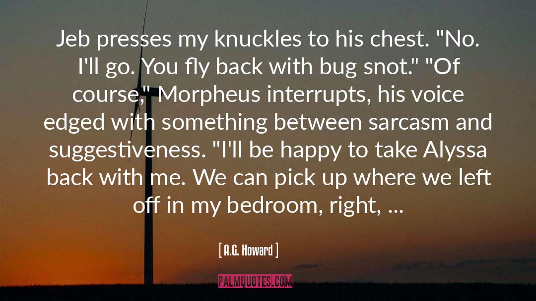 Morpheus quotes by A.G. Howard