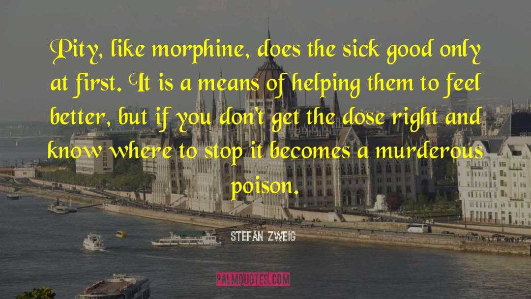Morphine quotes by Stefan Zweig