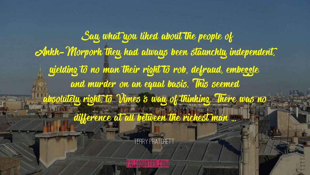 Morpork quotes by Terry Pratchett