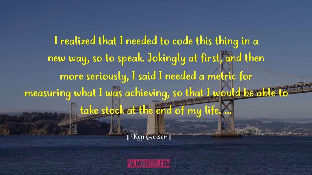 Morse Code quotes by Ken Geiser