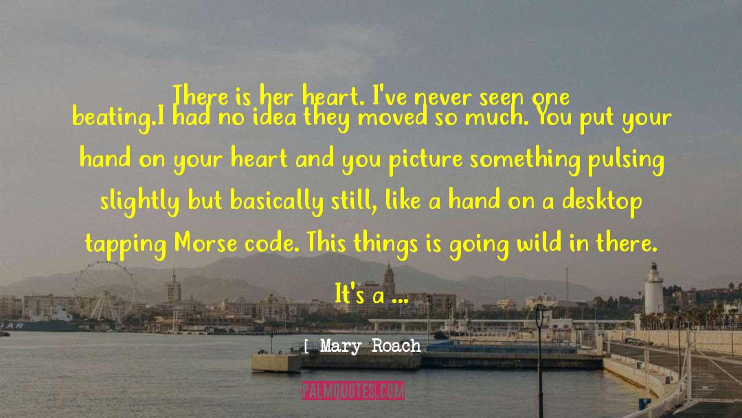 Morse Code quotes by Mary Roach