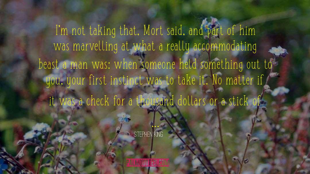 Mort quotes by Stephen King