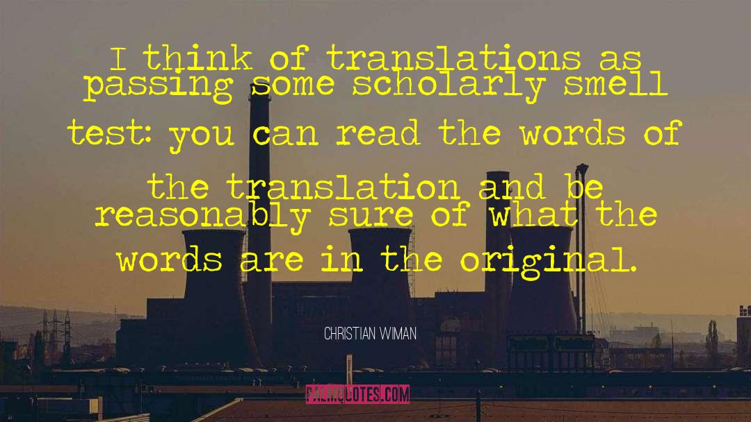 Mortadelo Translation quotes by Christian Wiman