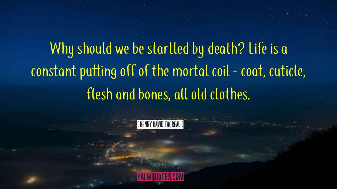 Mortal Coil quotes by Henry David Thoreau
