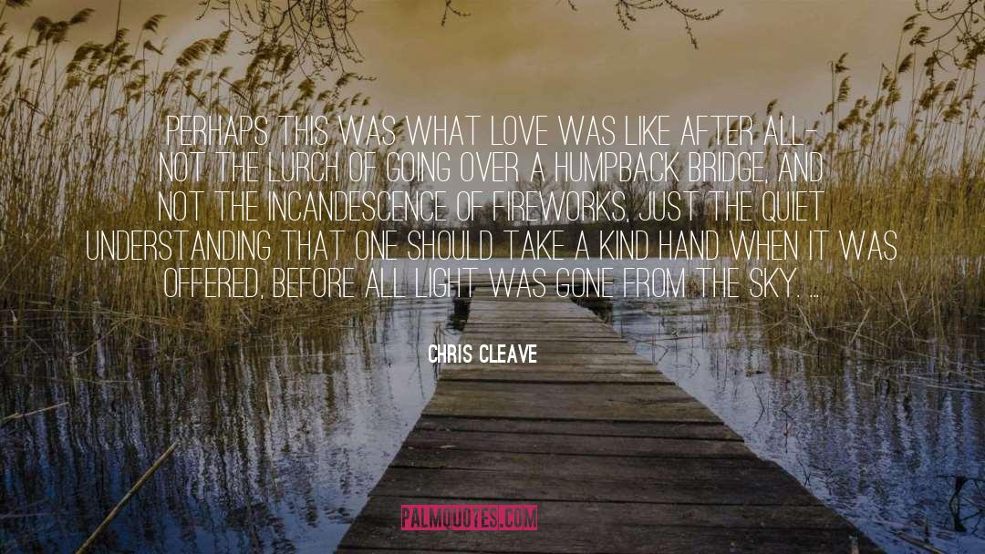 Mortality Bridge quotes by Chris Cleave