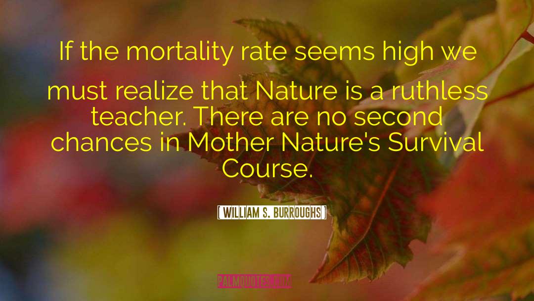 Mortality Rate quotes by William S. Burroughs