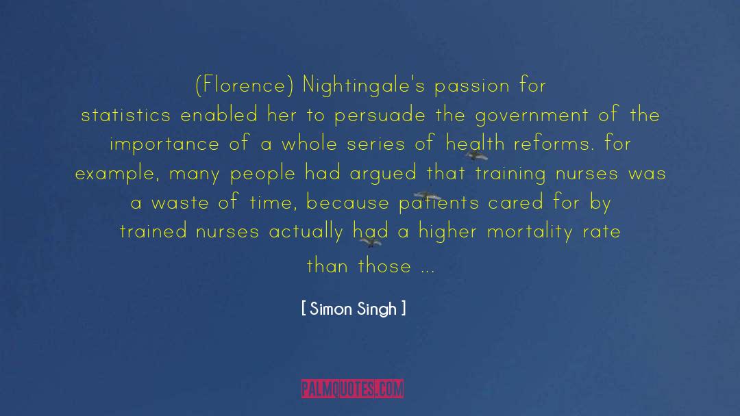 Mortality Rate quotes by Simon Singh