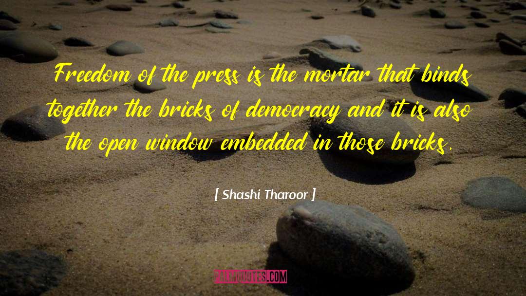 Mortar quotes by Shashi Tharoor