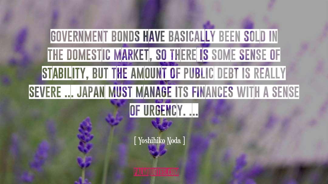 Mortgage Bonds quotes by Yoshihiko Noda