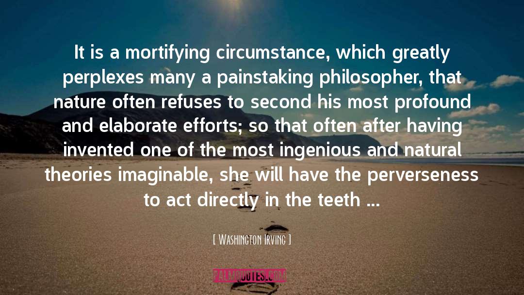 Mortifying quotes by Washington Irving