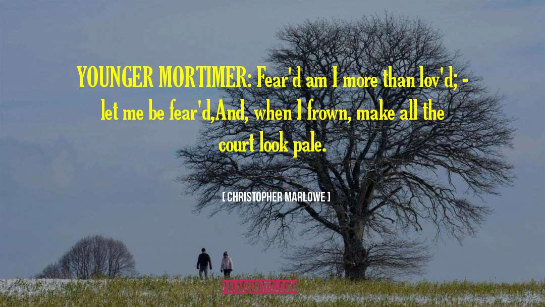Mortimer quotes by Christopher Marlowe