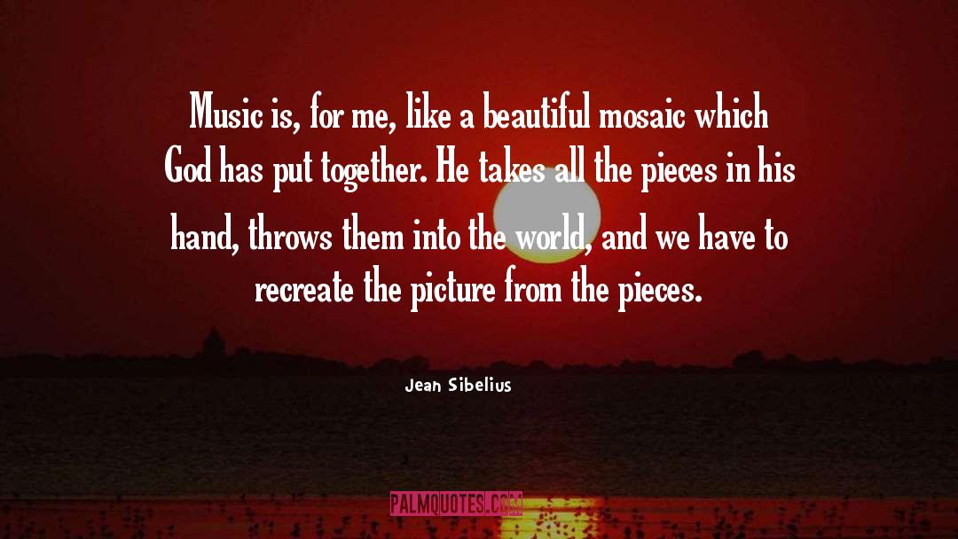 Mosaic quotes by Jean Sibelius
