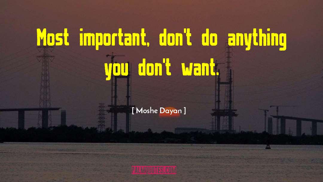 Moshe quotes by Moshe Dayan