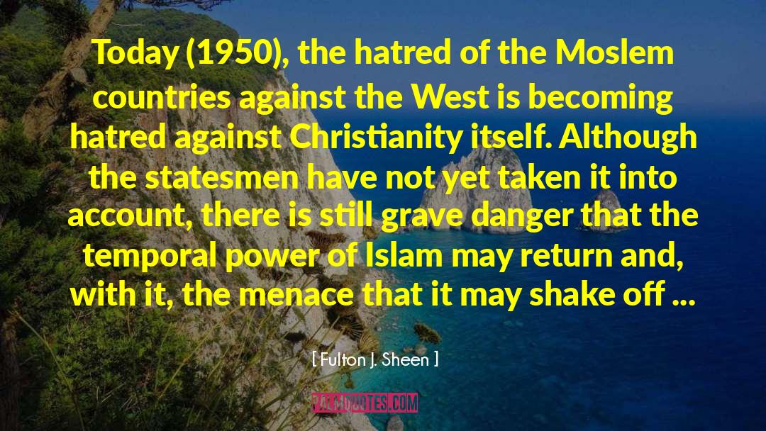 Moslem quotes by Fulton J. Sheen