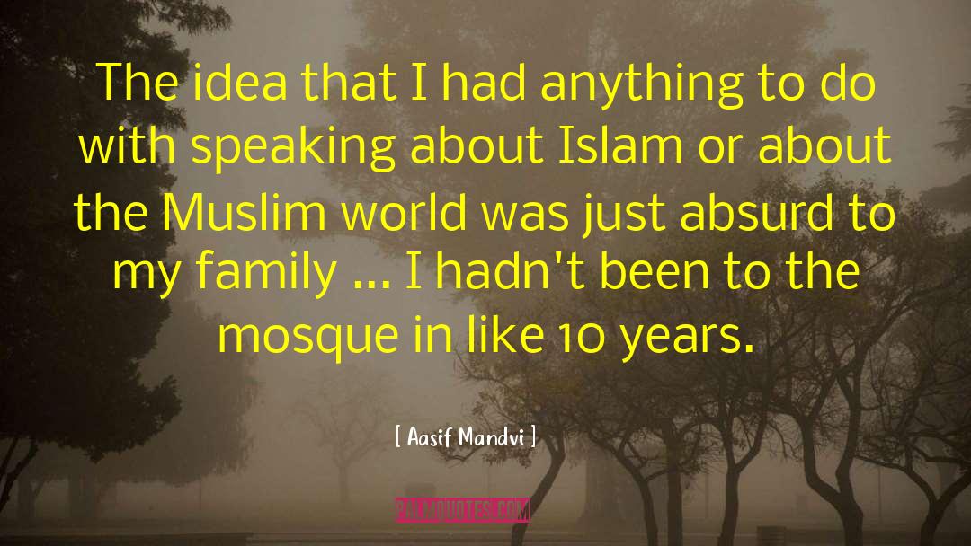 Mosque quotes by Aasif Mandvi