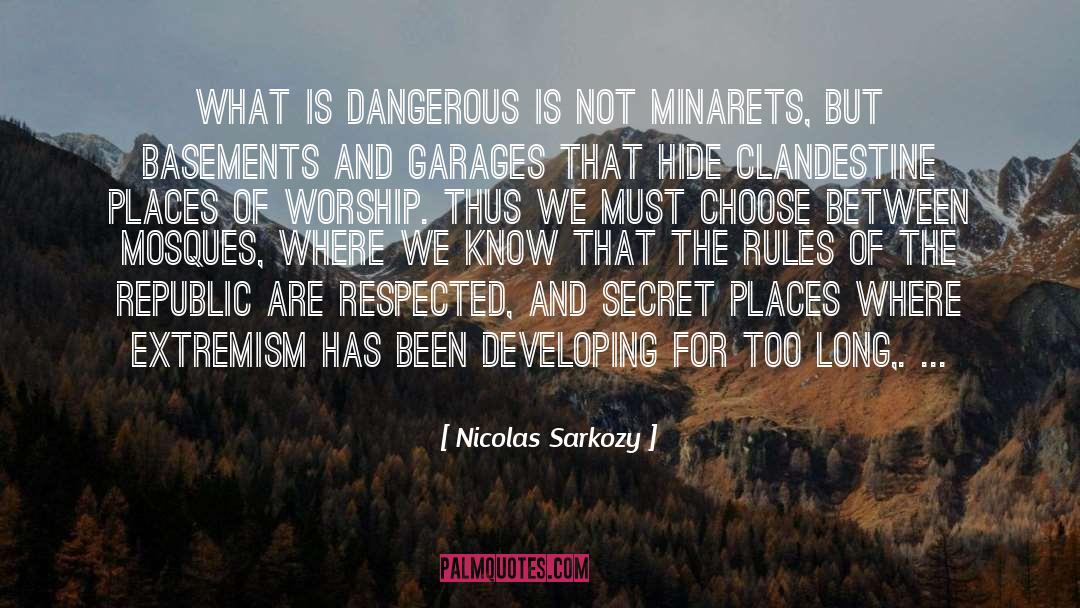 Mosques quotes by Nicolas Sarkozy