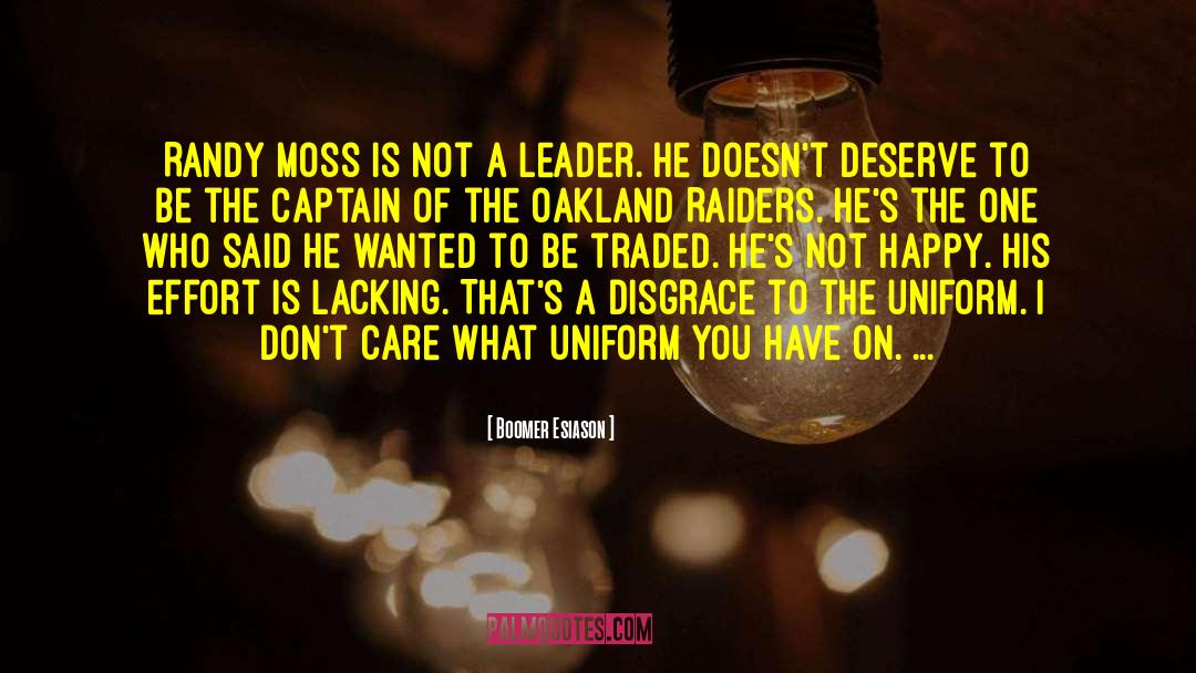 Moss quotes by Boomer Esiason